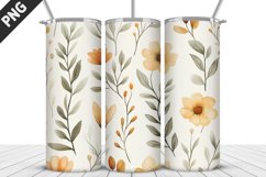 Flowers Tumbler Wrap | Sublimation Design | Tumbler PNG Product Image 1