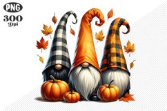 Halloween Gnomes Sublimation - Clipart PNG Design Product Image 1