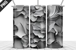 3D Flowers Tumbler Wrap | Sublimation Design | Tumble PNG Product Image 5