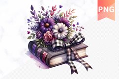 Books Flowers - Clipart PNG Design Product Image 1
