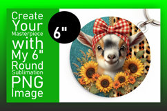 Bright Circle Design Keychain Template , Cute Animals Product Image 1