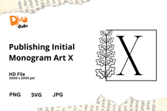 Publishing Initial Monogram Art Product Image 1