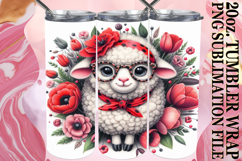 Heartfelt dreams 20oz tumbler wrap, Cute Animals Product Image 1