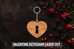 26 Valentine Keychain Laser Cut Bundle I Keychain Laser Cut Product Image 25