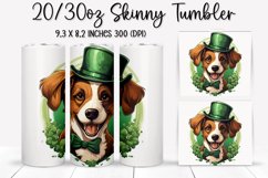 St. Patrick&#039;s Day DOG - Tumbler Sublimation Design Product Image 1