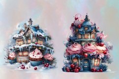 Fantasy Delicious Christmas Houses Png Clipart Product Image 3