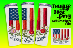 LUXE PNG Tumbler Design 20oz , Patriotic Product Image 1