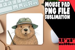 Boho Menagerie: Sublimation Mouse Pad Showcase Product Image 1