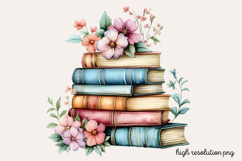 Watercolor Spring Garden Clipart Bundle PNG Product Image 14