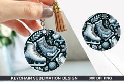 Christmas Keychain Sublimation - Christmas Keychain PNG Product Image 1