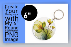 Cute Flamingo with Flowers Round Design PNG Product Image 1