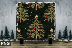 Christmas Tree Square Sublimation Slate Design Product Image 1