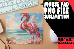 Flamingo Paradise Sublimation Mouse Pad - Summer Soiree Product Image 1