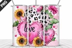 Lovely Hearts Tumbler Design | Valentine's Day Tumbler Wrap Product Image 5
