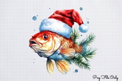 Christmas Mermaid Clipart PNG Product Image 1