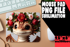TIMELESS MOUSE MAT ARTISTIC DESIGN, Dragon Product Image 1