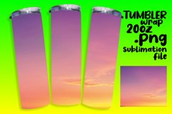 Vibrant Gradient Design Tumbler Wrap for Sublimation 20oz Product Image 1