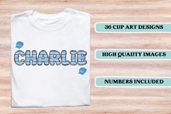 Father’s Day Alphabet clipart, father’s day letters doodle Product Image 3