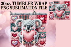 Gentle smiles 20oz tumbler wrap, Valenines Animals Product Image 1