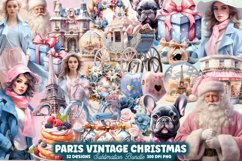 Mega Watercolor Christmas Clipart Bundle, Christmas Bundle Product Image 19