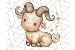 Zodiac Buddies Clipart PNG, Cute Astrology Clip Art Product Image 4