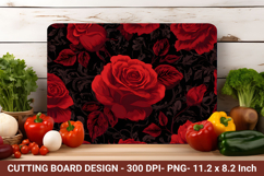 Gothic Red Rose Cutting Board | Cutting Board Png Product Image 1