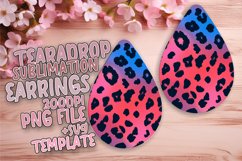 Chic Glitter Leopard Teardrop Earring Patterns Product Image 1