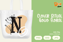 Clover Ritual Boho Floral Monogram Product Image 1
