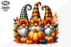 Halloween Gnomes Sublimation - Clipart PNG Design Product Image 1