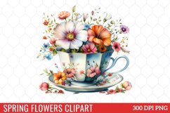 Spring Flowers Clipart Bundle Product Image 25