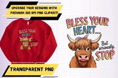 Vibrant PNG Template for T-Shirt Prints , Funny Cow Product Image 1