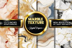 Marble Texture Digital Papers - 04 Variations Product Image 1
