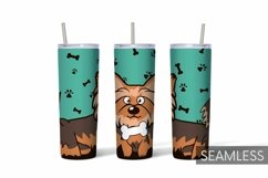 Dogs Tumbler Sublimation | 20 oz | Taper | Straight Product Image 4