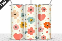 Lovely Hearts Tumbler Design | Valentine's Day Tumbler Wrap Product Image 5