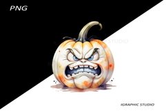 Halloween white Pumpkin Clipart Product Image 1