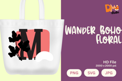 Wander Boho Floral Monogram Product Image 1