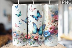 Butterflies Tumbler Sublimation - Tumbler PNG Design Product Image 1