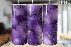 Purple Luxury Alcohol Ink Tumbler Wrap -High Quality 300 Dpi Product Image 1