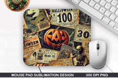 Halloween Mouse Pad Sublimation, Halloween Mouse Pad PNG Product Image 1