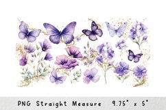 Flower Can Glass Wrap 16 Oz Libbey Can Sublimation Product Image 2