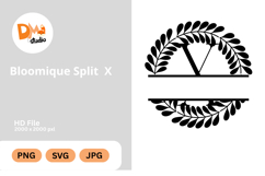 Bloomique Split Monogram Product Image 1