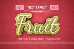 3D Apple - Editable Text Effect, Font Style Product Image 3