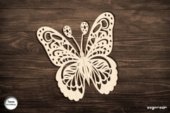 3D Butterfly Laser Cut | Glowforge | SVG Product Image 2