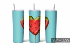 Watermelon Tumbler Sublimation | 20 oz | Taper | Straight Product Image 1