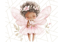 Pastel Pink Fairy Garden Clipart, Enchanted Cottagecore Png Product Image 4