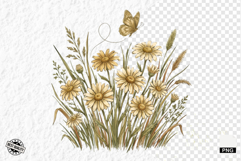 Summer Daisy Breeze Meadow Clipart Product Image 1