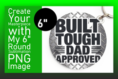 Artistic Circle PNG for Keychains , Father's Day Product Image 1