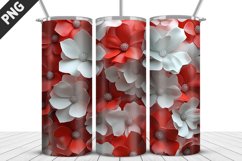 Flowers Tumbler Wrap | Sublimation Design | Tumble PNG Product Image 1