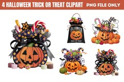 Halloween Trick Or Treat Bag Clipart PNG Product Image 1