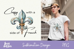 Fleur-de-Lis Sublimation PNG French Royal Symbol Design Product Image 1